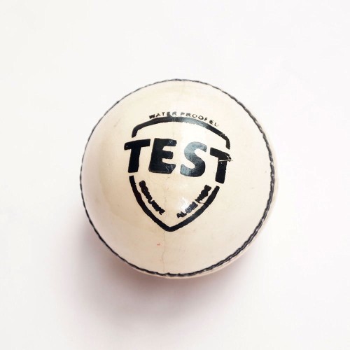 Cricket Ball | Leather | White | Test Grade 